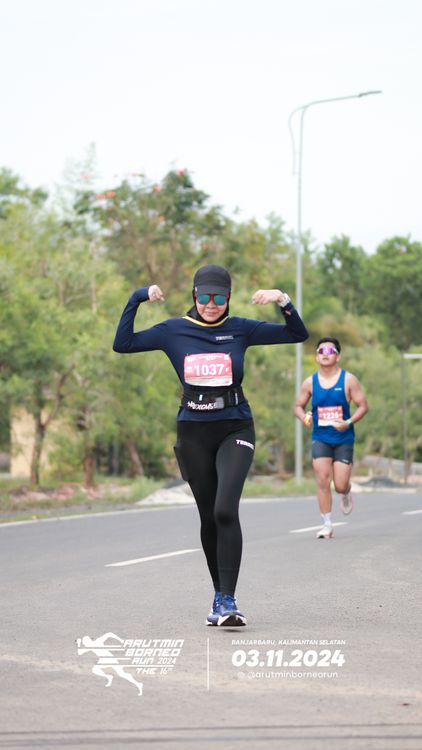 Race photo from Arutmin Borneo Run 2024