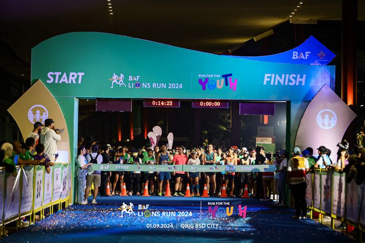 Race photo from BAF LIONS RUN 2024