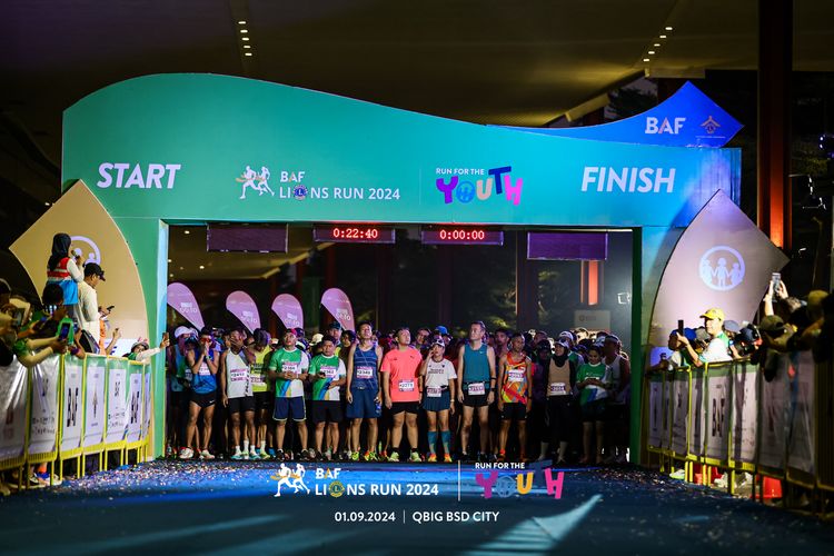 Race photo from BAF LIONS RUN 2024
