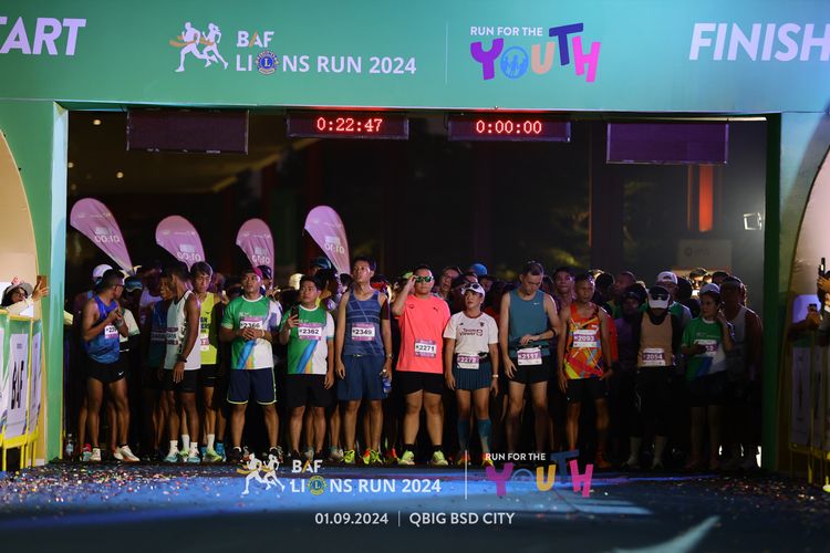 Race photo from BAF LIONS RUN 2024