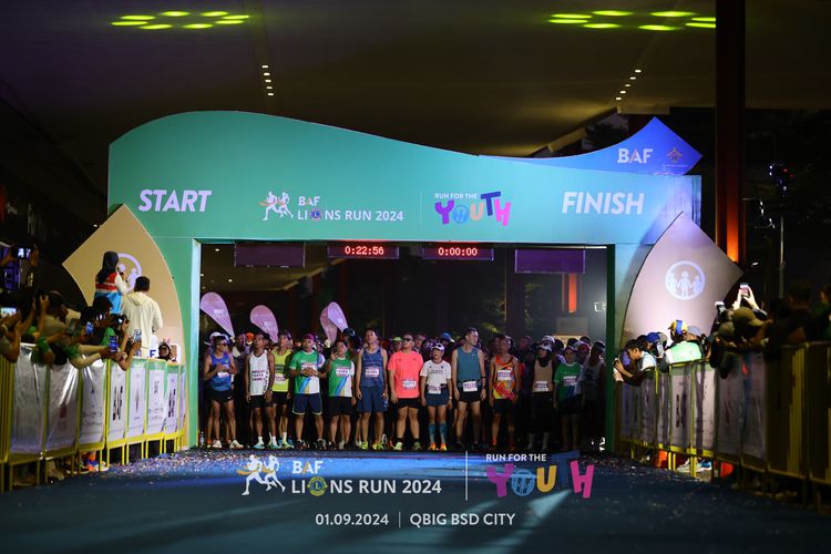 Race photo from BAF LIONS RUN 2024