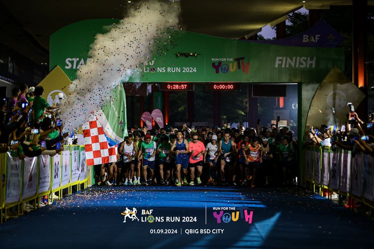 Race photo from BAF LIONS RUN 2024
