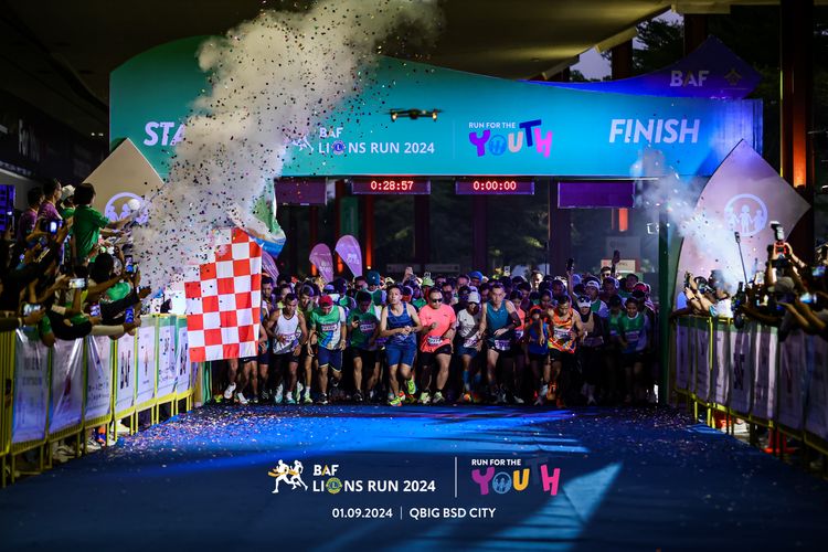 Race photo from BAF LIONS RUN 2024