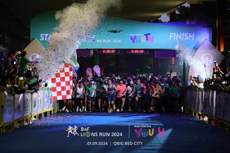 Race photo from BAF LIONS RUN 2024