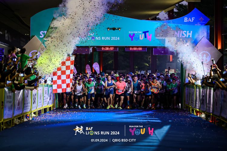 Race photo from BAF LIONS RUN 2024
