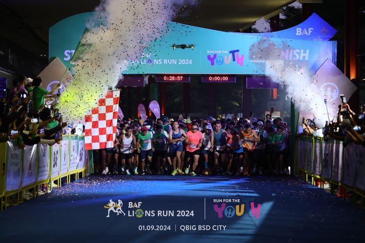 Race photo from BAF LIONS RUN 2024