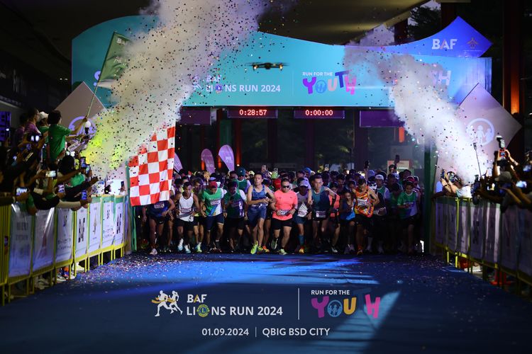 Race photo from BAF LIONS RUN 2024