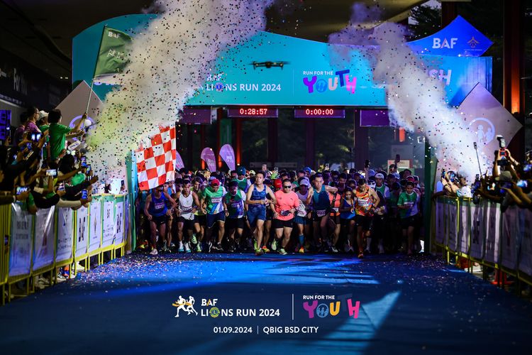 Race photo from BAF LIONS RUN 2024