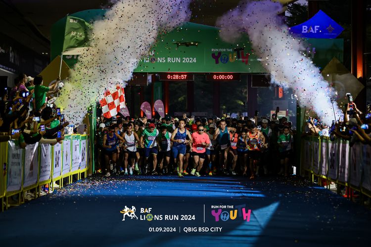 Race photo from BAF LIONS RUN 2024