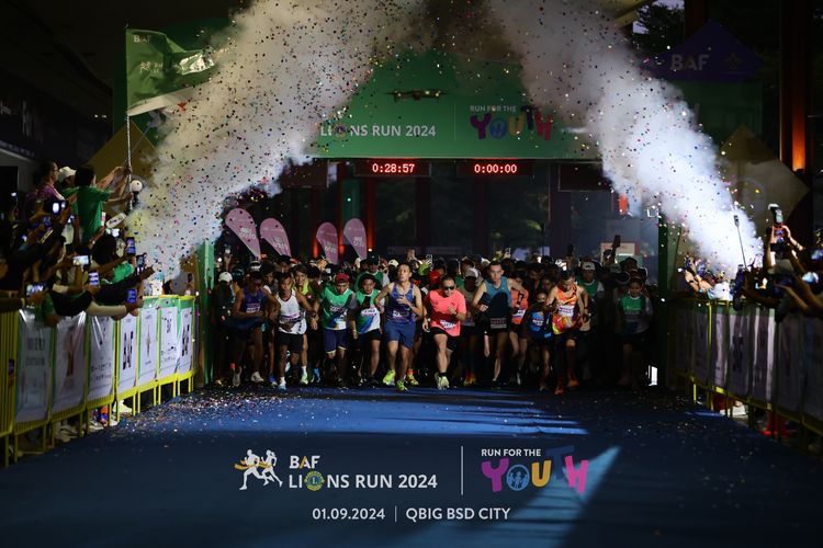 Race photo from BAF LIONS RUN 2024