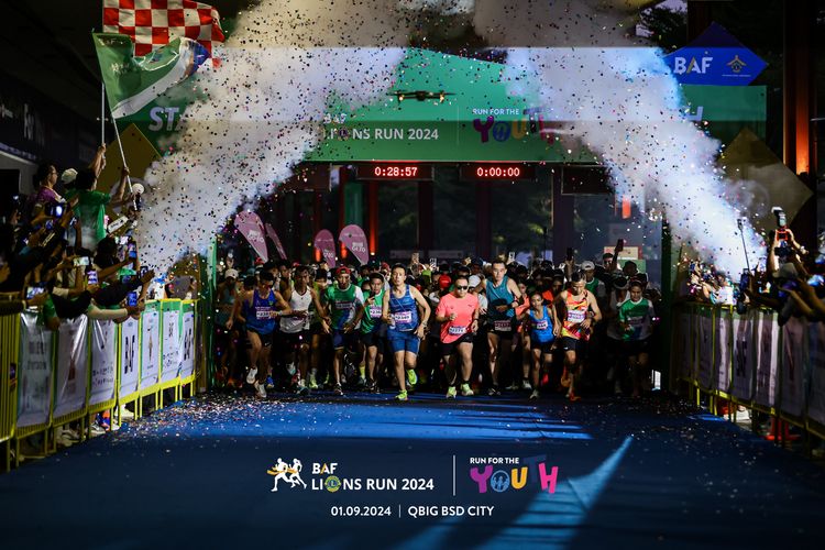 Race photo from BAF LIONS RUN 2024