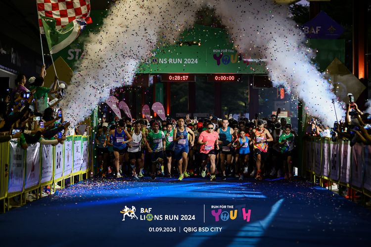 Race photo from BAF LIONS RUN 2024