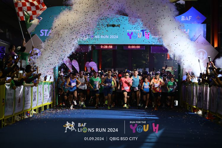 Race photo from BAF LIONS RUN 2024