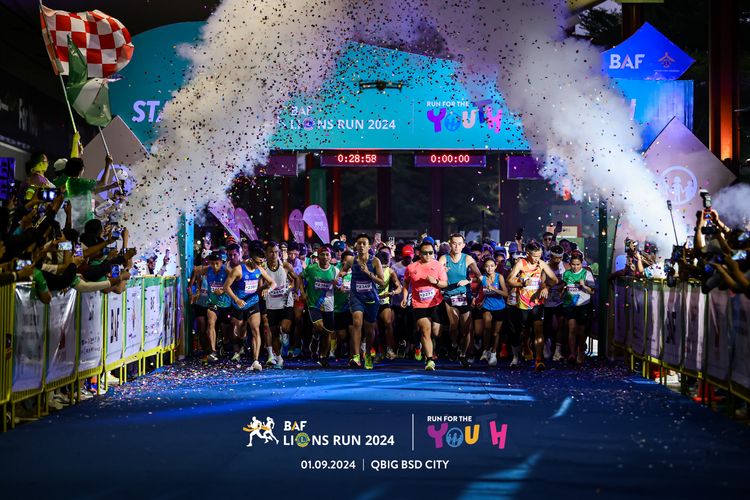 Race photo from BAF LIONS RUN 2024