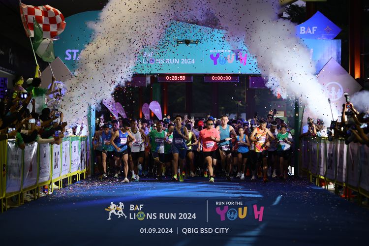 Race photo from BAF LIONS RUN 2024