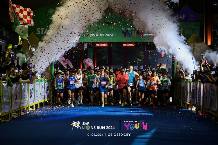 Race photo from BAF LIONS RUN 2024