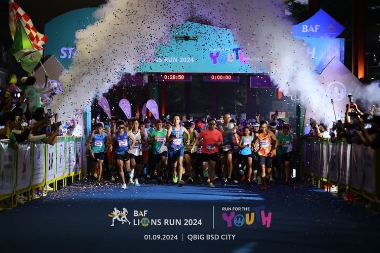 Race photo from BAF LIONS RUN 2024