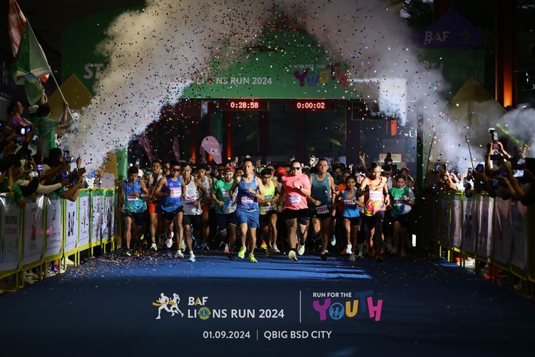 Race photo from BAF LIONS RUN 2024