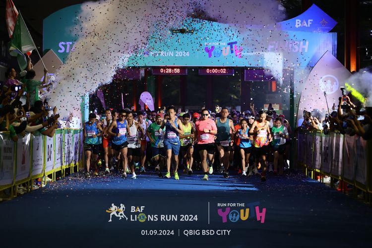Race photo from BAF LIONS RUN 2024