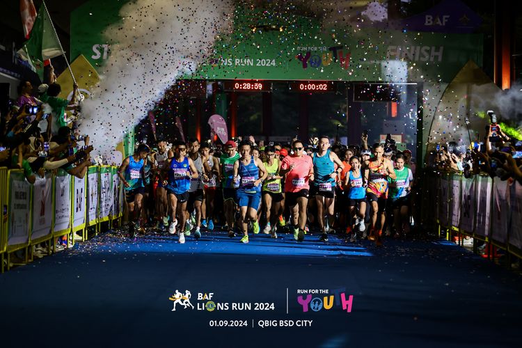 Race photo from BAF LIONS RUN 2024