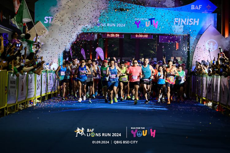 Race photo from BAF LIONS RUN 2024
