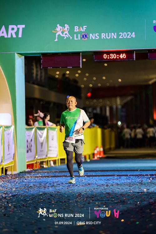Race photo from BAF LIONS RUN 2024