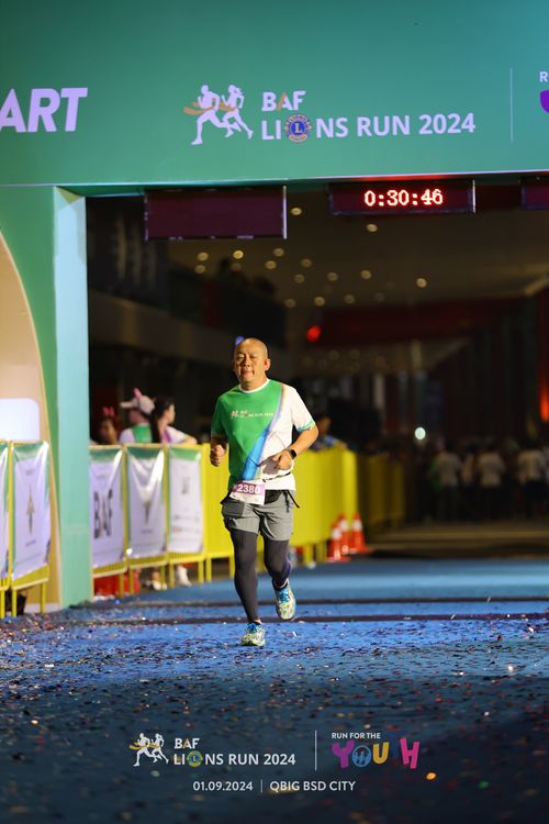 Race photo from BAF LIONS RUN 2024