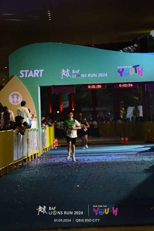 Race photo from BAF LIONS RUN 2024