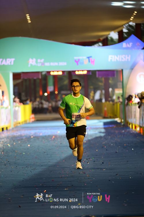 Race photo from BAF LIONS RUN 2024