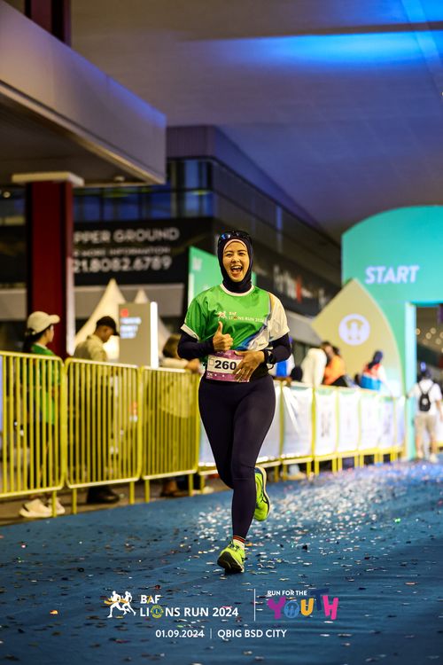 Race photo from BAF LIONS RUN 2024
