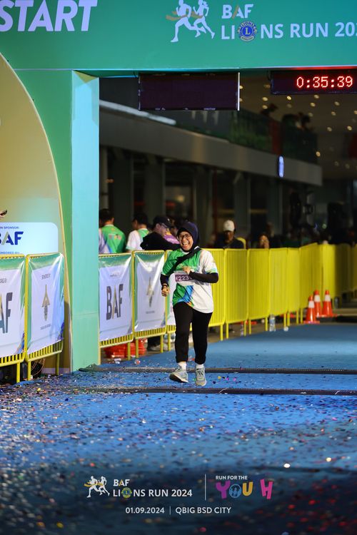 Race photo from BAF LIONS RUN 2024