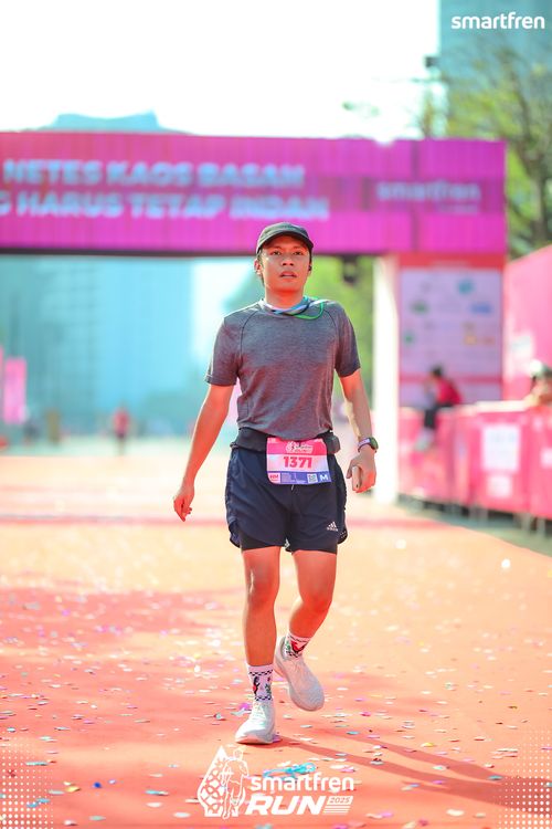 Race photo from Smartfren Run 2025 