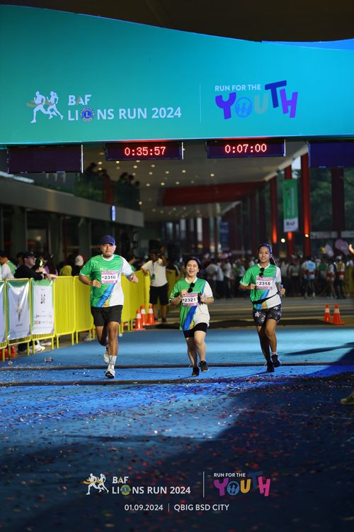 Race photo from BAF LIONS RUN 2024