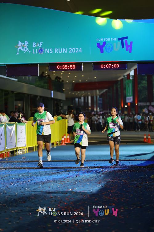 Race photo from BAF LIONS RUN 2024