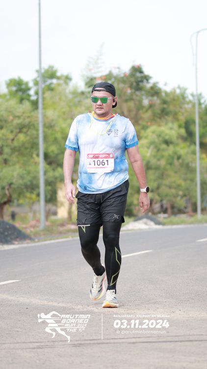 Race photo from Arutmin Borneo Run 2024