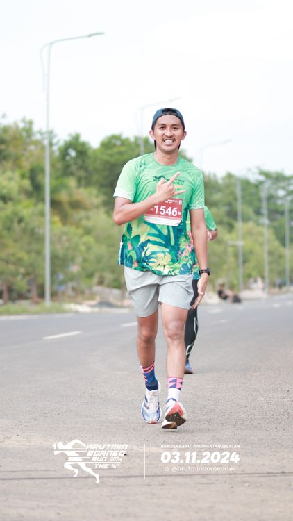 Race photo from Arutmin Borneo Run 2024