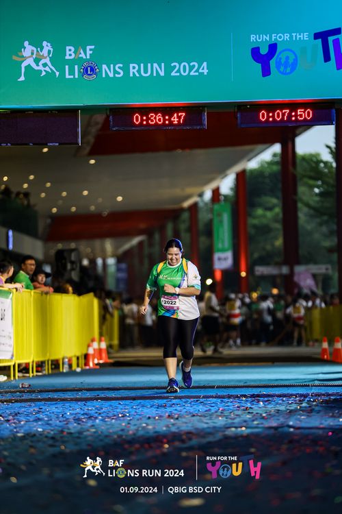 Race photo from BAF LIONS RUN 2024