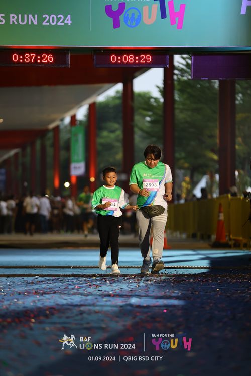 Race photo from BAF LIONS RUN 2024