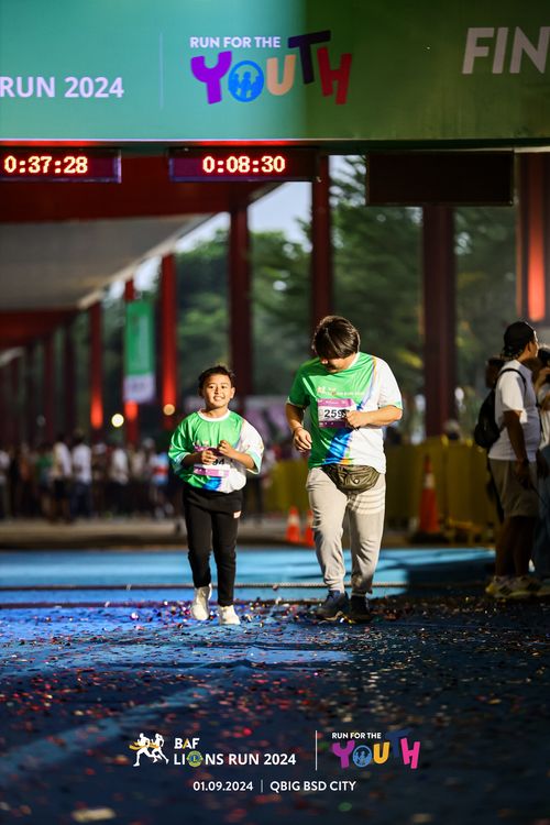 Race photo from BAF LIONS RUN 2024