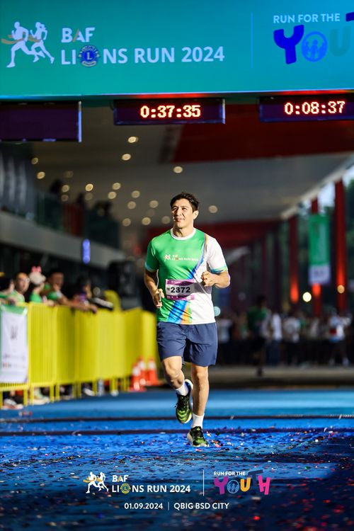 Race photo from BAF LIONS RUN 2024