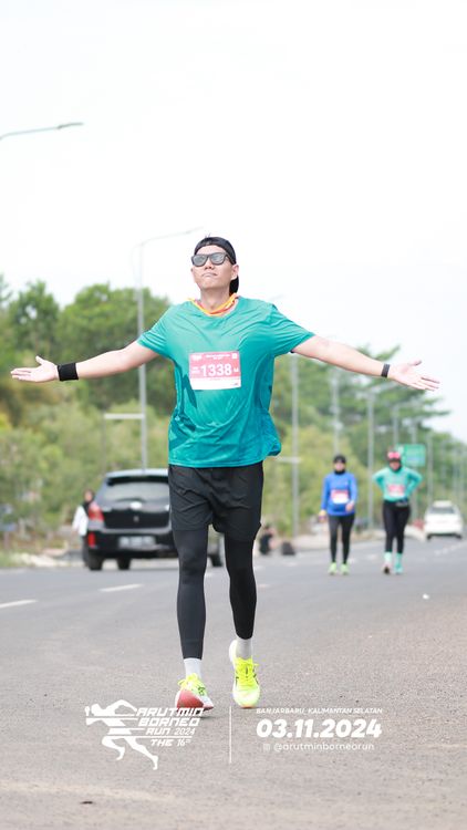 Race photo from Arutmin Borneo Run 2024