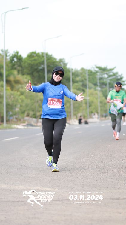Race photo from Arutmin Borneo Run 2024