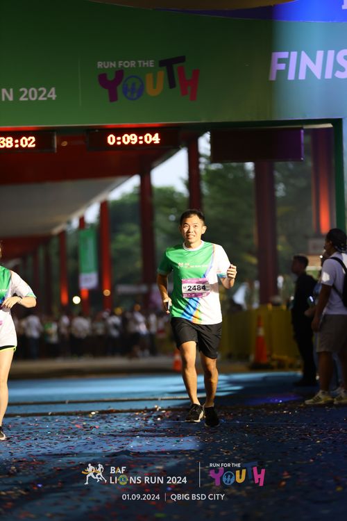 Race photo from BAF LIONS RUN 2024