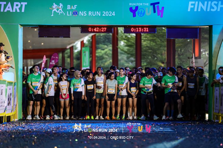 Race photo from BAF LIONS RUN 2024