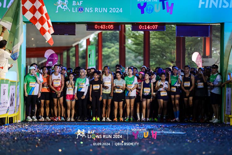 Race photo from BAF LIONS RUN 2024