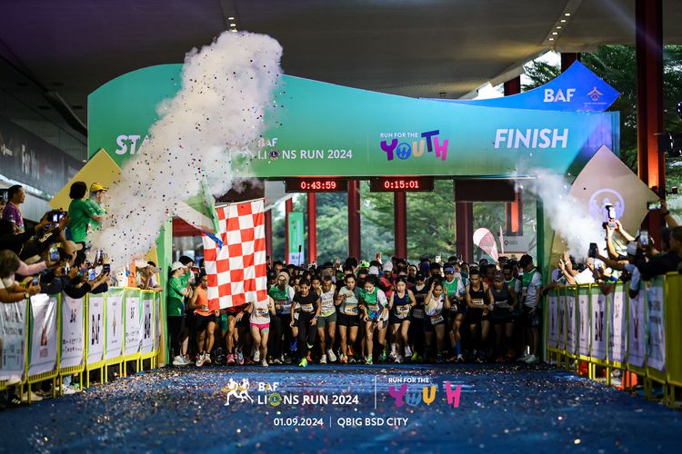 Race photo from BAF LIONS RUN 2024