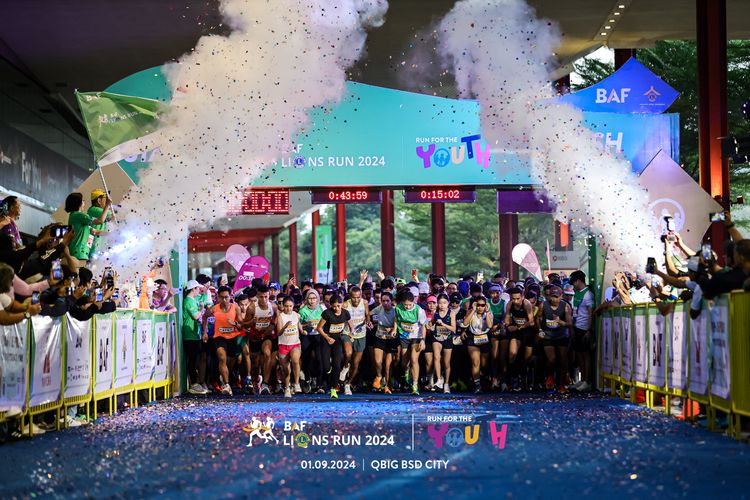 Race photo from BAF LIONS RUN 2024