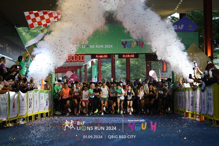 Race photo from BAF LIONS RUN 2024