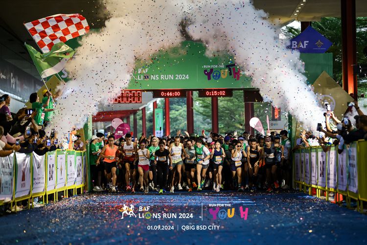 Race photo from BAF LIONS RUN 2024