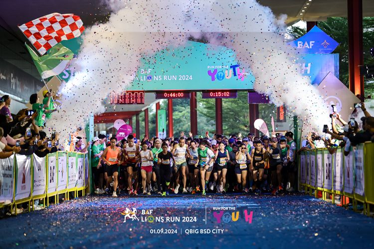 Race photo from BAF LIONS RUN 2024